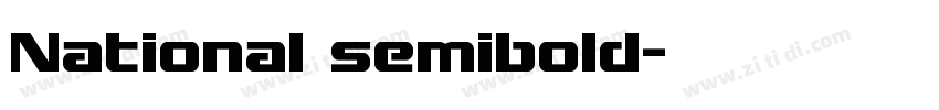National semibold字体转换